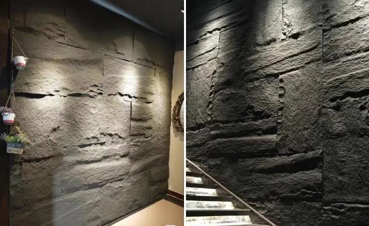 3D Indoor Outdoor Waterproof Culture Wall Panel PU Foam Stone