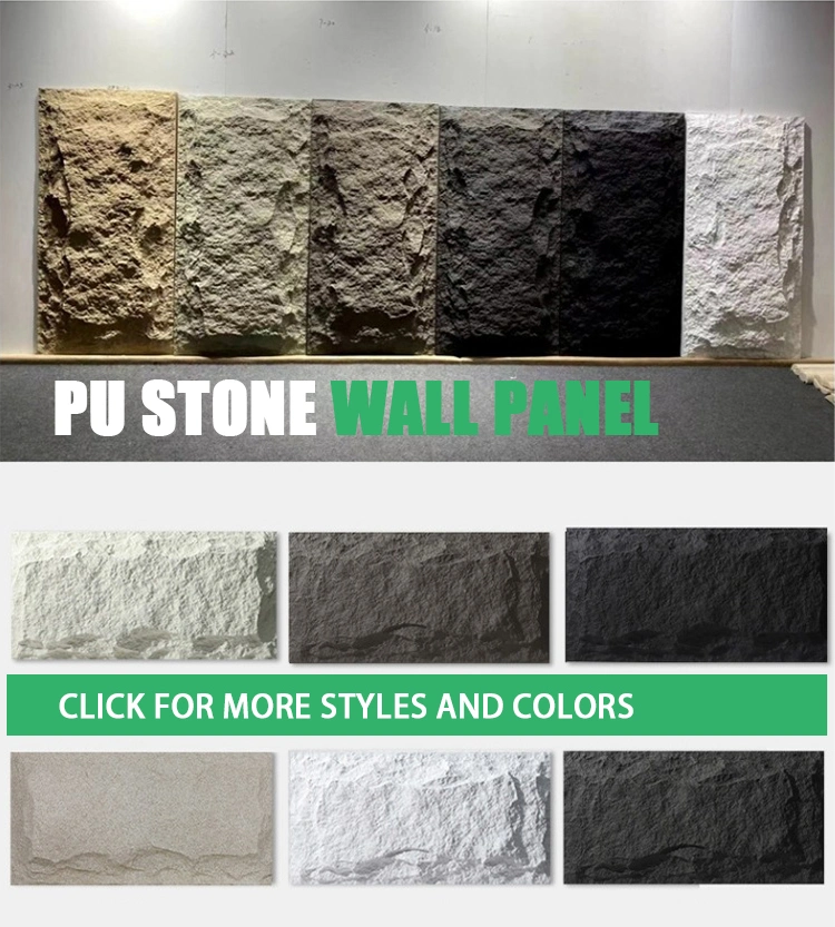 White Mushroom Face PU Stone for Wall Cladding Tiels