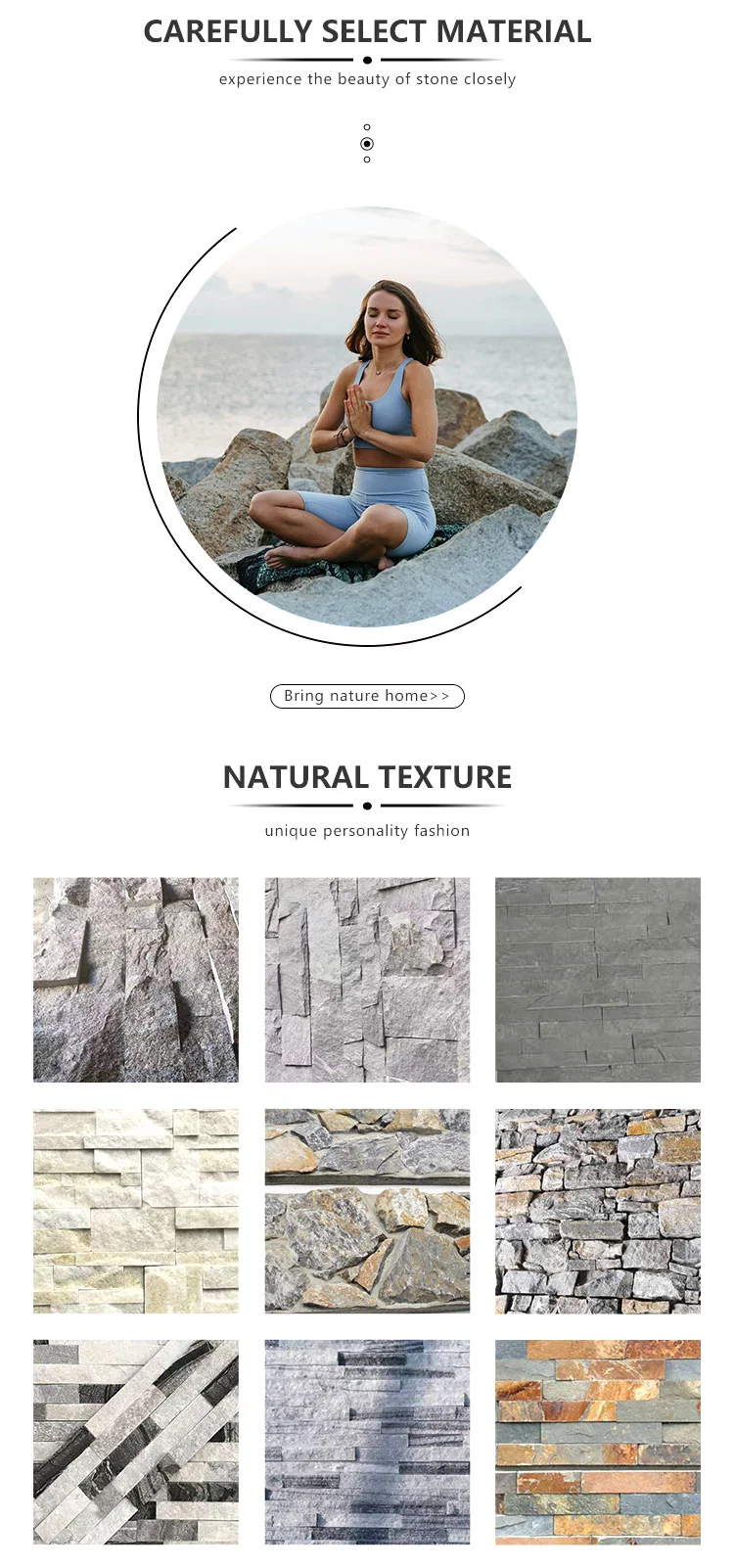 Blve House Exterior Wall Veneer Slate Stone Panels Natural Stone Tiles Wall Cladding Culture Stone