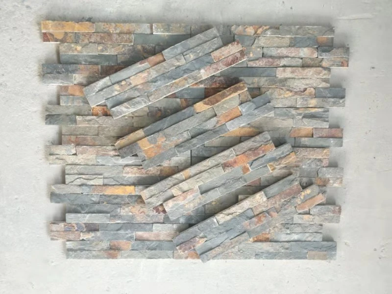 Natural Culture Stone Black/Green/Blue/Yellow/Rusty/White Slate Stone for Roofing/Roof//Flooring/Floor/Wall Cladding/Paving Tile