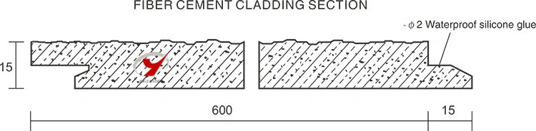 Exterior Fiber Cement Siding, Fiber Cement External Wall Cladding/