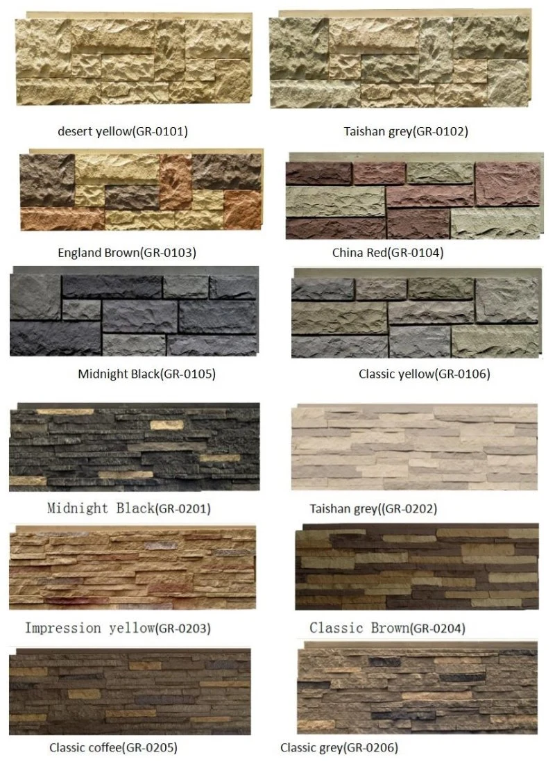 2023 New Material Luxury PU Wall Panels Stone PU Faux Stone Panels PU Culture Stone