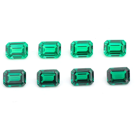Factory Direct Sale Price Loose Gemstone Colombia Lab Grown Emerald Stone Price