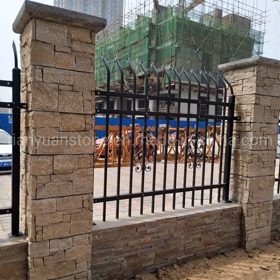 Natural Decorative Yellow Stone Slate Pillar